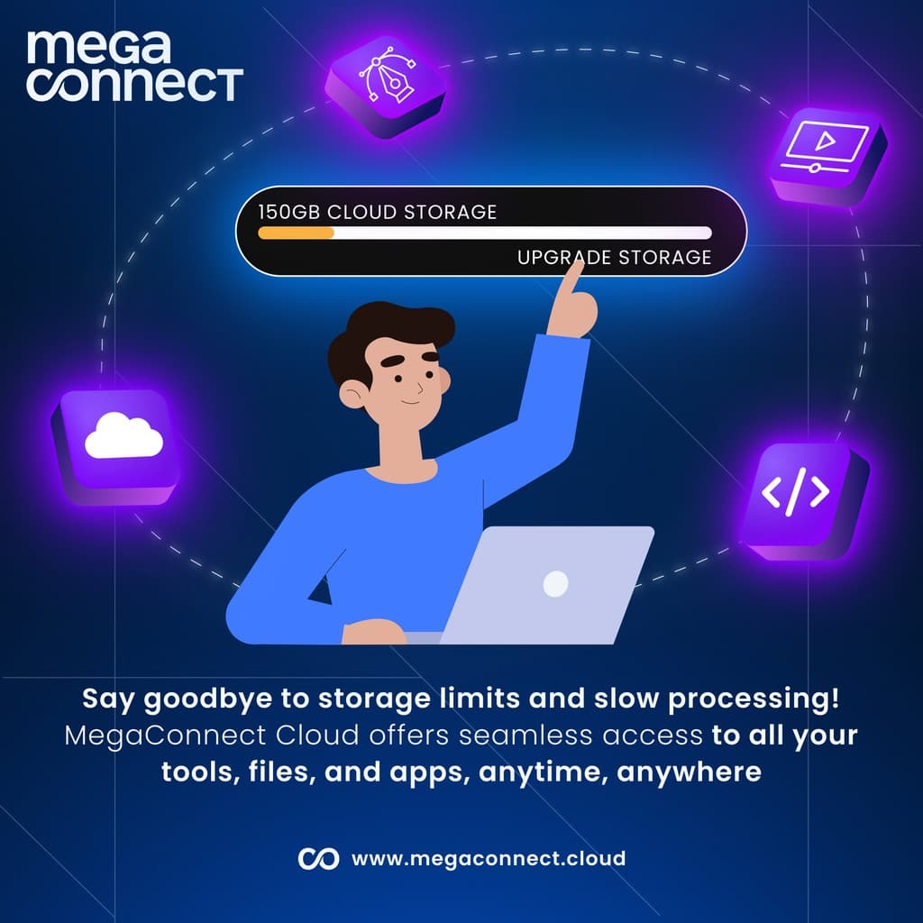 Megaconnect social media design
